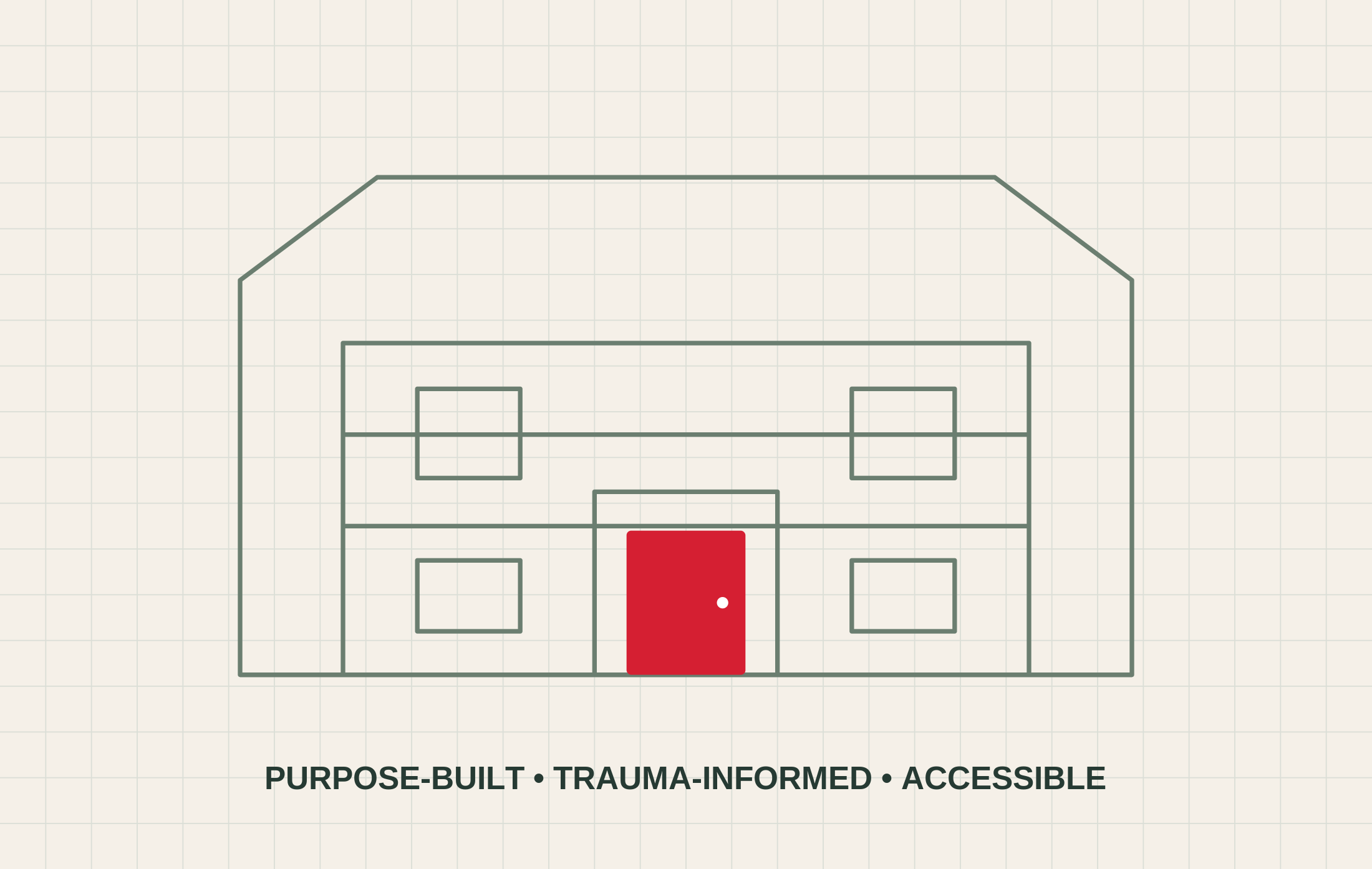Conceptual illustration representing the planned new shelter