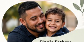 Single father and child