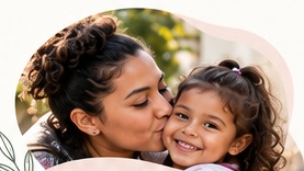 Young mother and child
